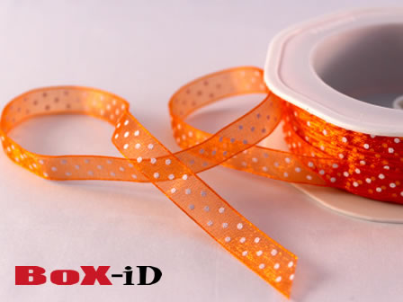 Voile dots 34 orange 10mm x 20m